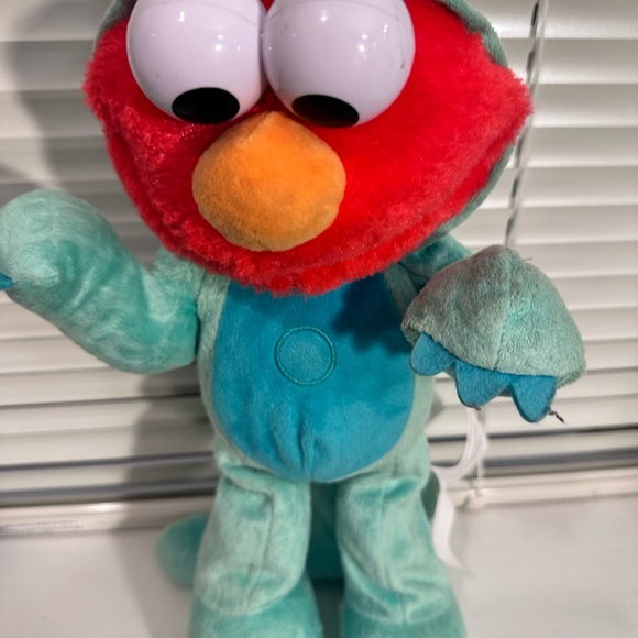 Sesame Street Dino Stomp Elmo 13-Inch Plush Stuffed Animal Sings and Dances - Picture 2 of 10